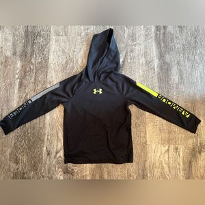 Boys Under Armour long sleeve with hood sz. Small - loose fit